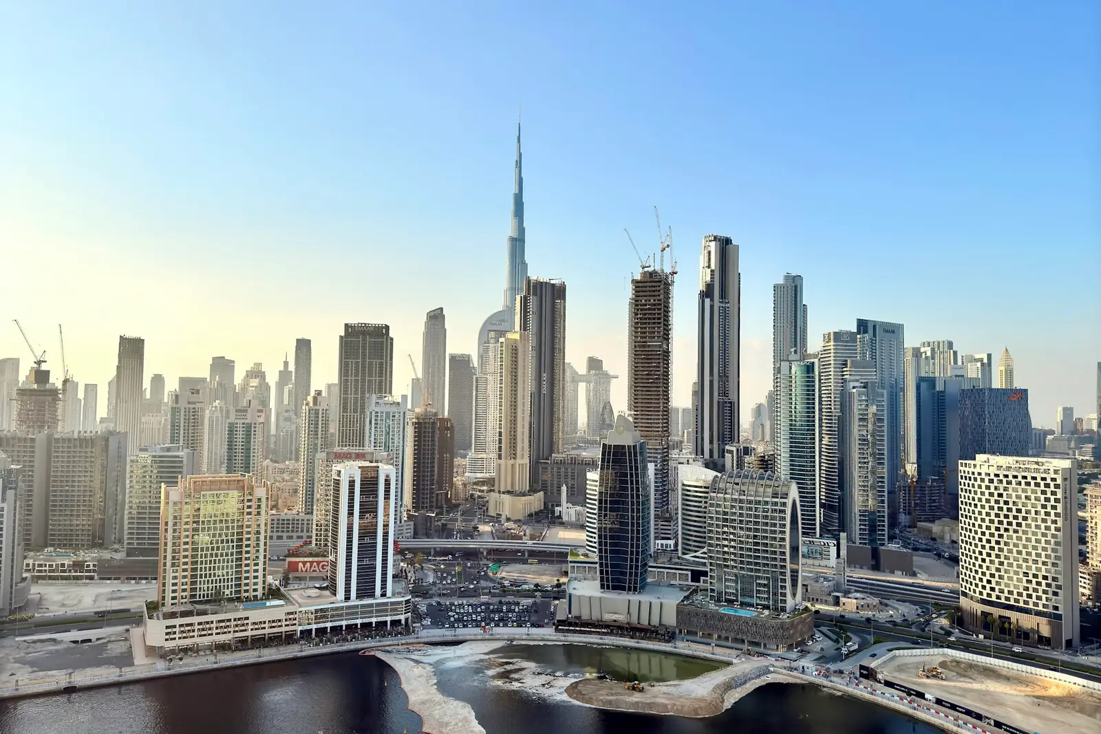 Dubai skyline used on the Home First Real Estate website